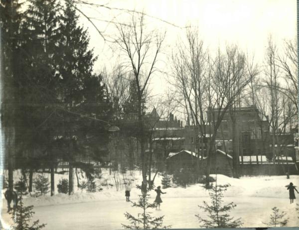 Village Ice Skating Rink Behind Cooper Inn