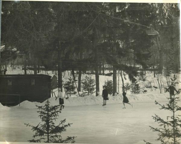 Village Ice Skating Rink Behind Cooper Inn