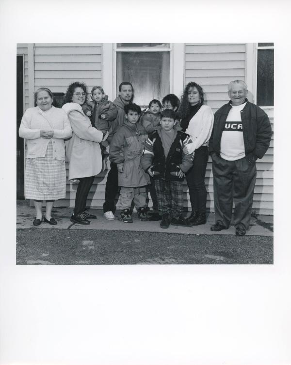 Puerto Rican Family -- West Ave. near Virginia, Buffalo, NY,   1992